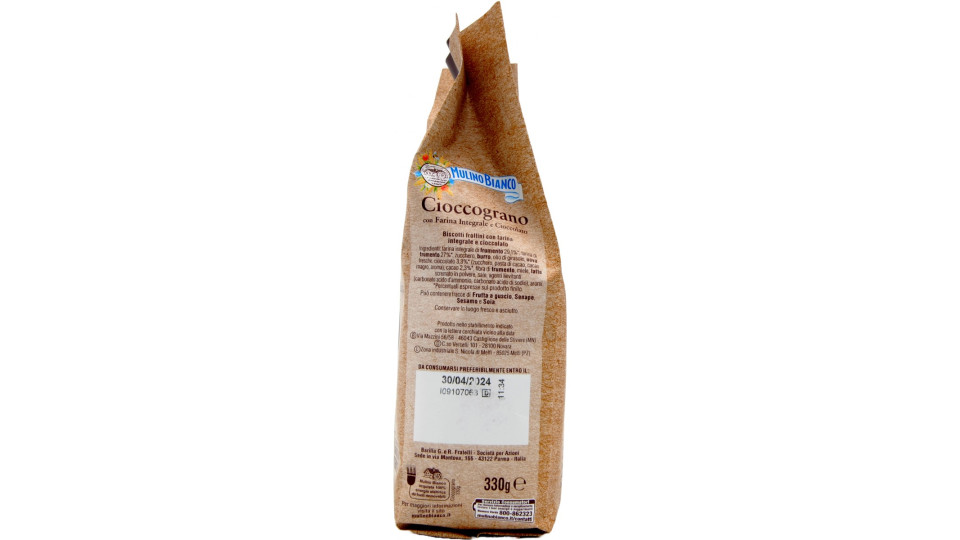 Mulino Bianco Cioccograno con Farina Integrale e Cioccolato...