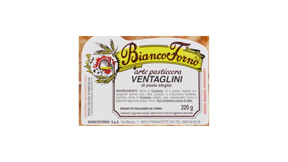BiancoForno ventaglini di pasta sfoglia 220 g