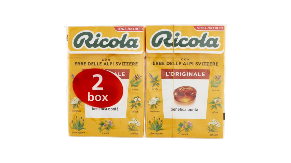 Ricola caramelle Erbe Balsamiche senza zucchero 2 x 50 gr.