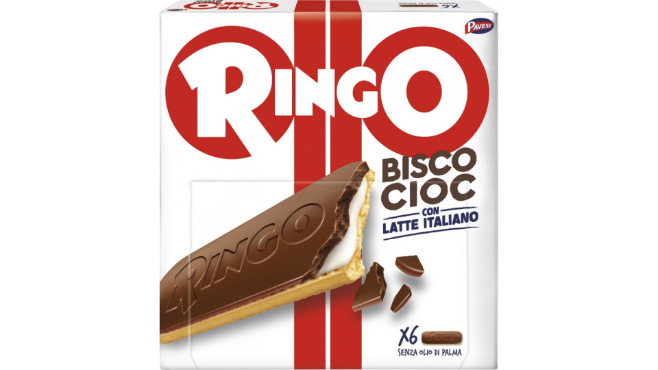 Ringo Snack Bisco Cioc con Latte Italiano 162 gr.