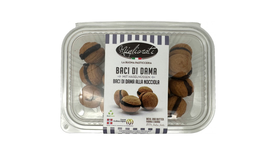 Migliorati bacio di dama nocciola gr.200