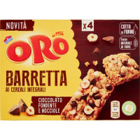 Oro Saiwa Barretta al cioccolato fondente e nocciole 4 x 40 gr.