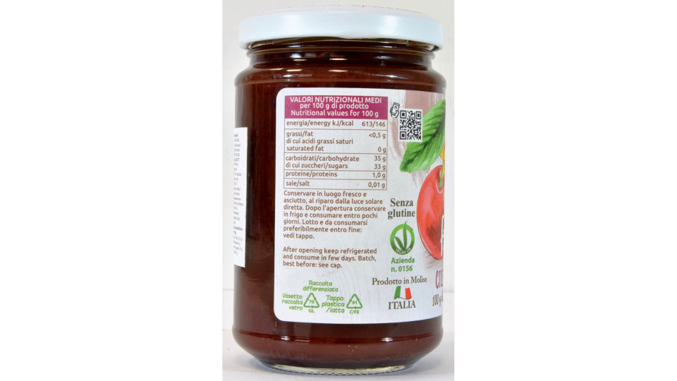 Orto d'Autore marmellata di cliliegie 100% italiane gr.340