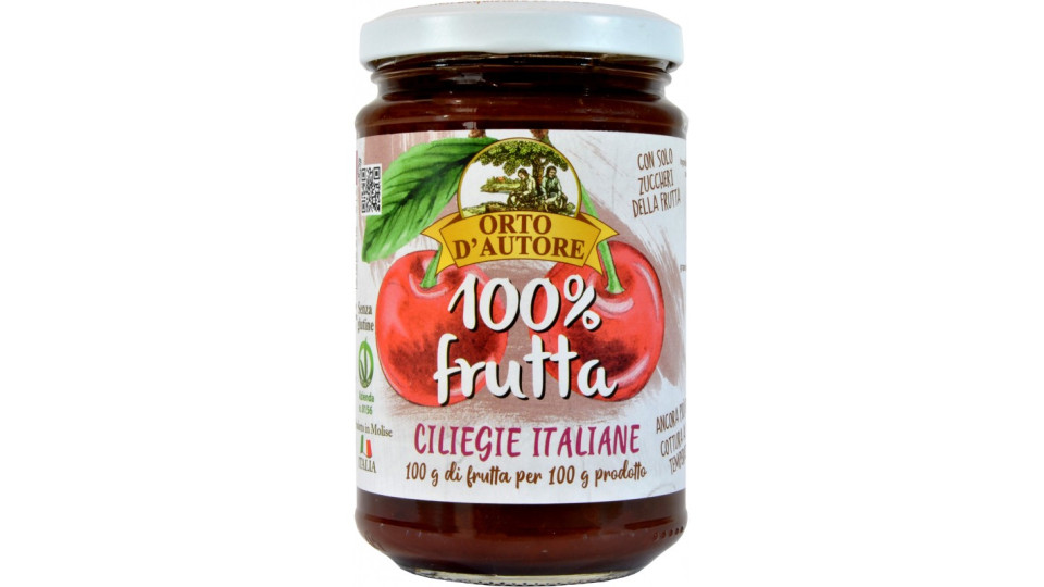 Orto d'Autore marmellata di cliliegie 100% italiane gr.340