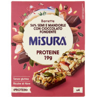 Misura barrette protein al cioccolato gr.120