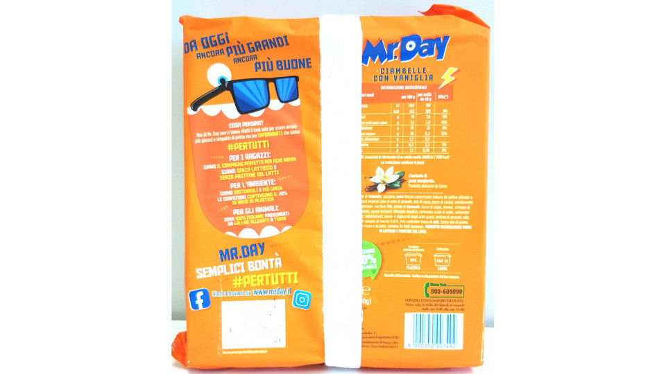 Mr Day ciambelle alla vaniglia x8 gr.320