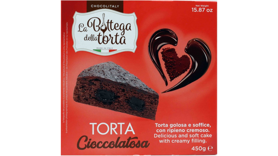 Chocolitaly torta cacao crema cioccolato gr.450