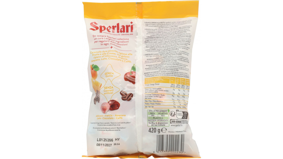Sperlari Assortite Caramelle Dure con ripieno alla Frutta e...