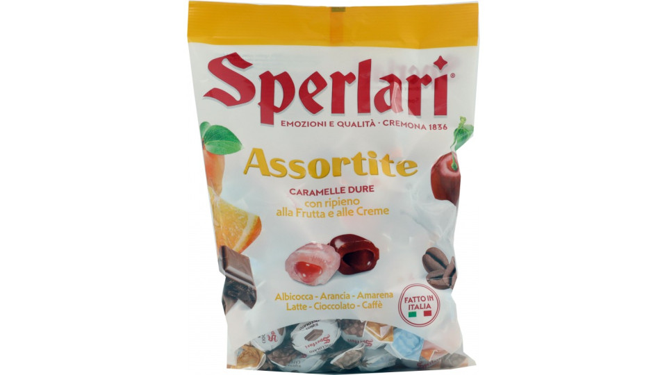 Sperlari Assortite Caramelle Dure con ripieno alla Frutta e...