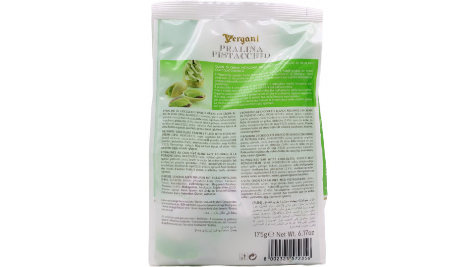 Vergani Le Specialità Pralina Piastacchio 175 g