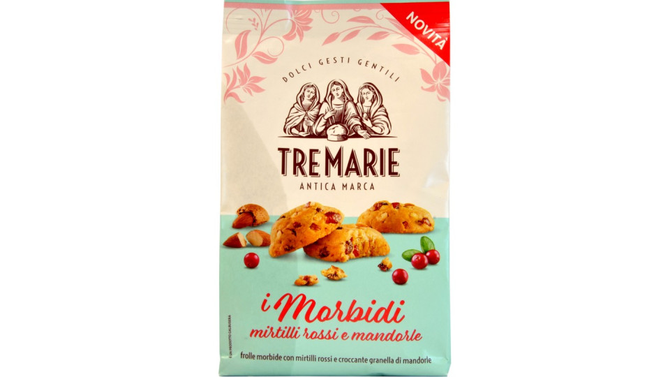 Tre marie morbidi frutti ricoperti alle mandorle gr.300