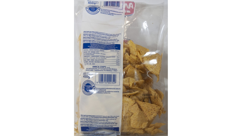 Amica chips tortilla natural gr .450