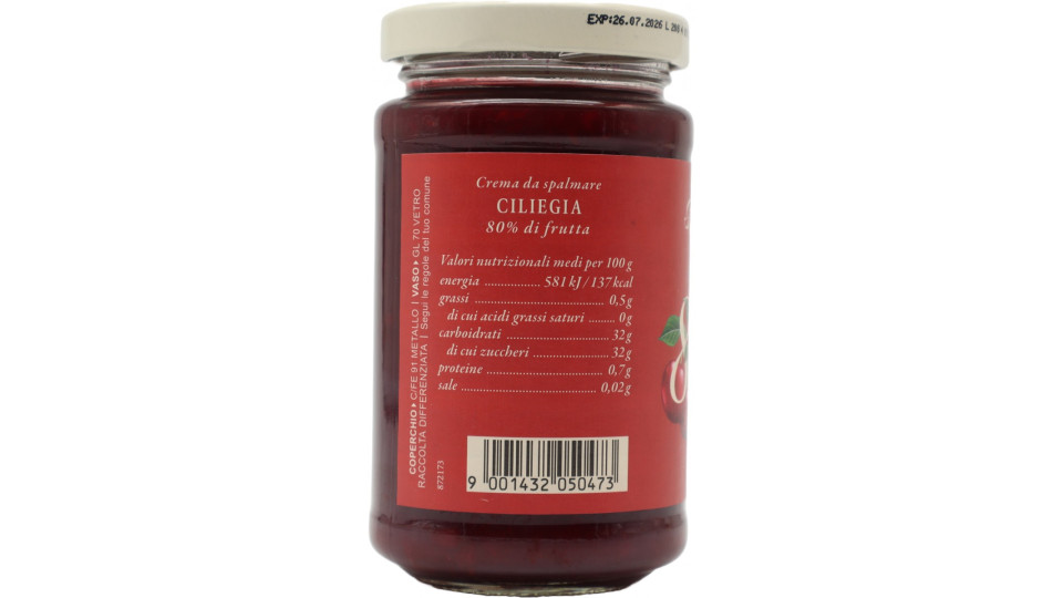 D'arbo confettura ciliegia 80% gr.250