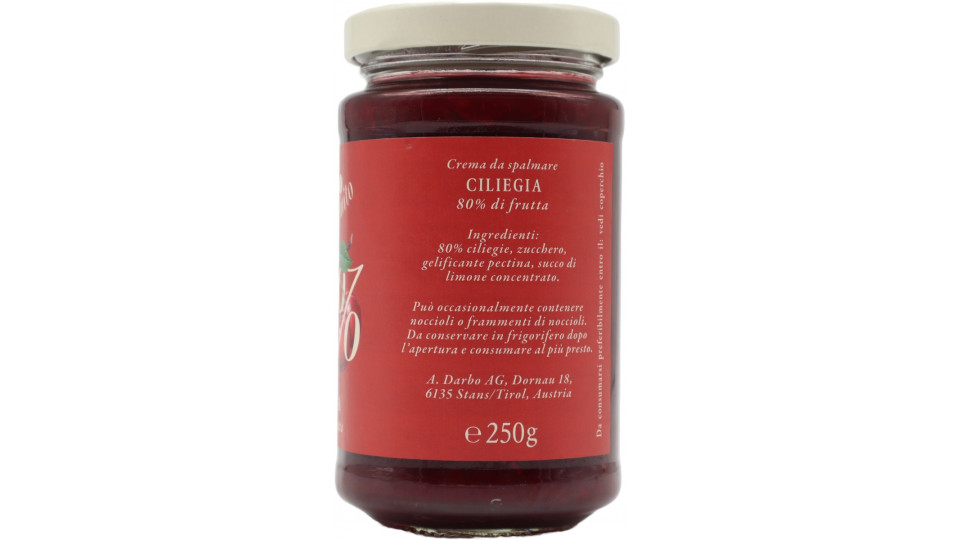 D'arbo confettura ciliegia 80% gr.250