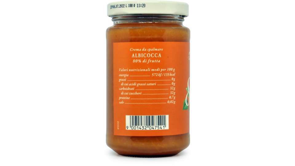 D'Arbo crema alle albicocche 80% gr.250