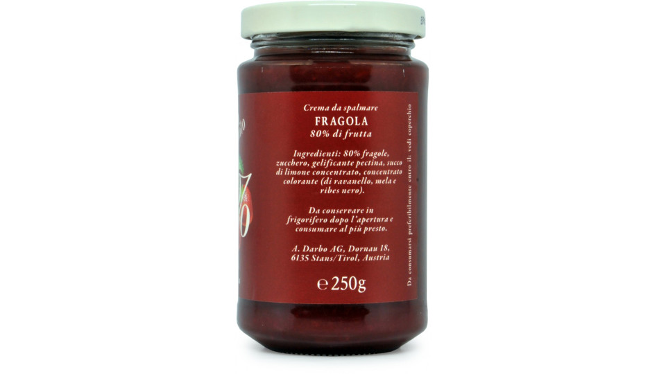 D'Arbo crema alle fragole 80% gr.250