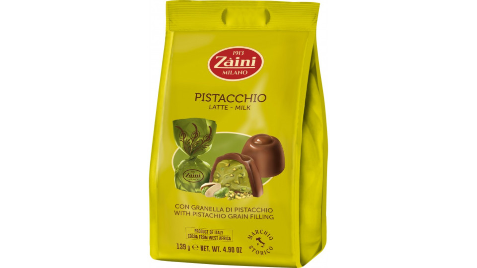 Zàini Pistacchio Latte con Granella di Pistacchio 139 g