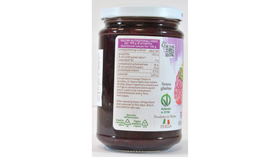 Orto d`autore marmellata i frutti di bosco 100% it gr.340
