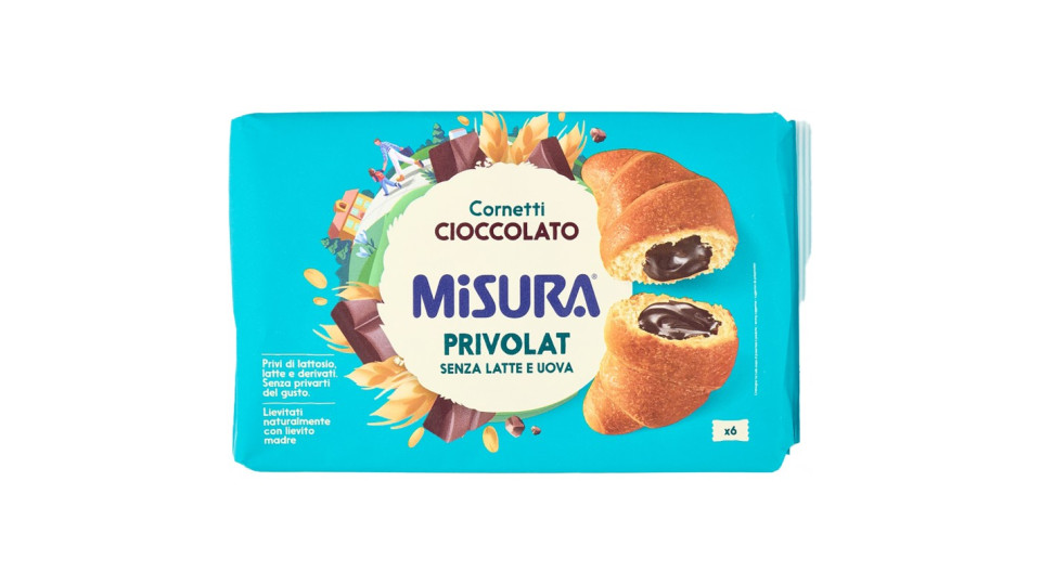 Misura Privolat Cornetti al Cioccolato 6 x 49,7 g