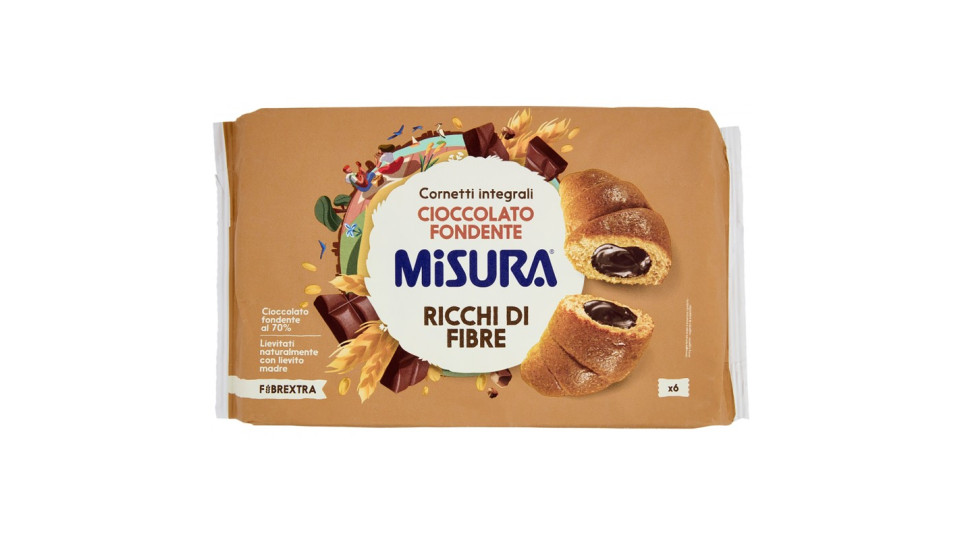 Misura Fibrextra Cornetti al Cioccolato 6 x 51,4 g