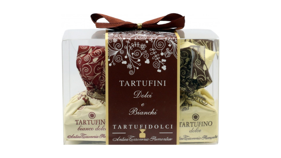 Antica torroneria tartufini dolci e bianchi gr.63