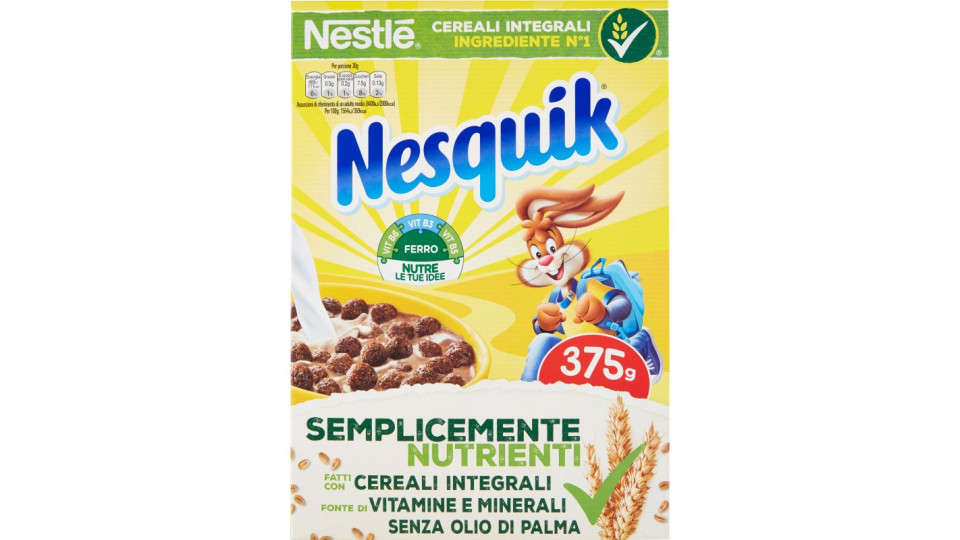 NESQUIK Palline di cereali integrali al cioccolato 375 gr.