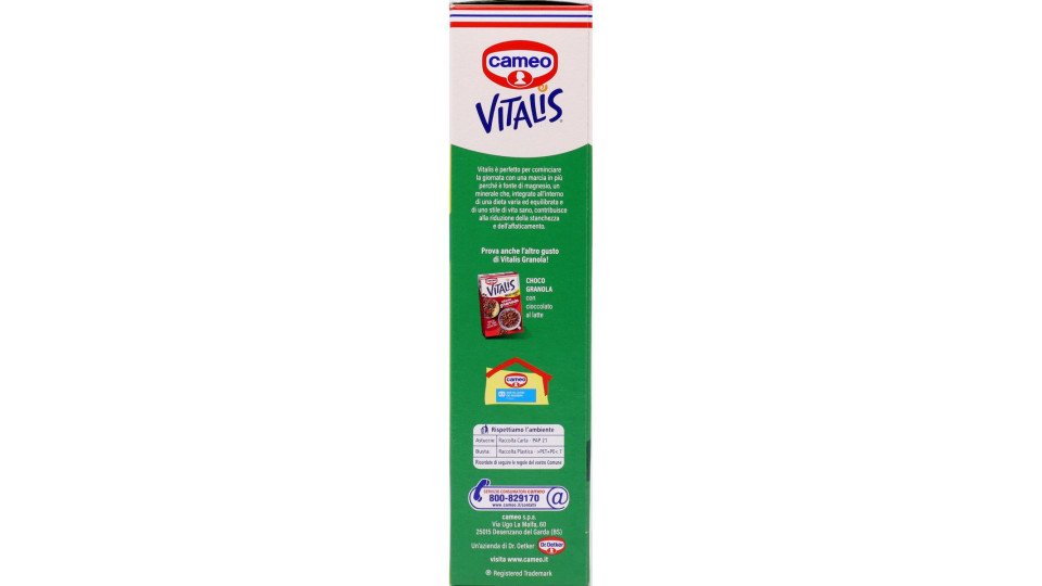 cameo Vitalis classic granola con Uva Sultanina 500 g