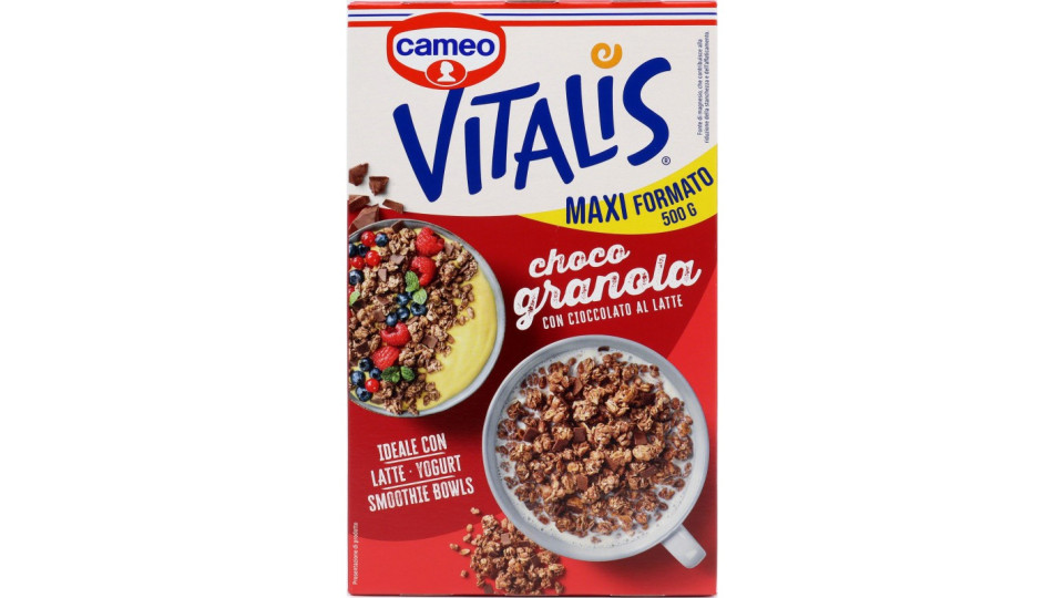 Cameo Vitalis choco granola con Cioccolato al Latte 500 g