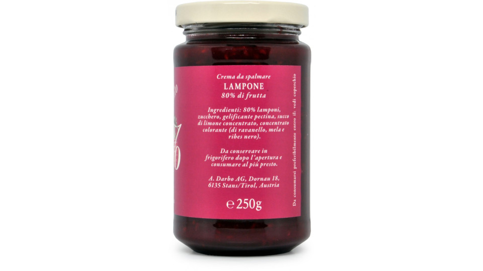 D'Arbo crema ai lamponi 80% gr.250