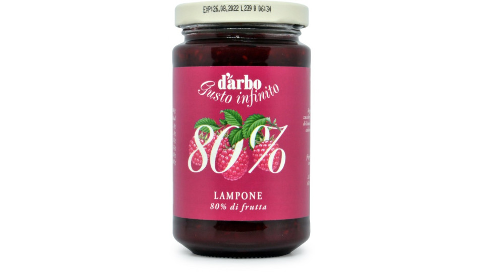 D'Arbo crema ai lamponi 80% gr.250