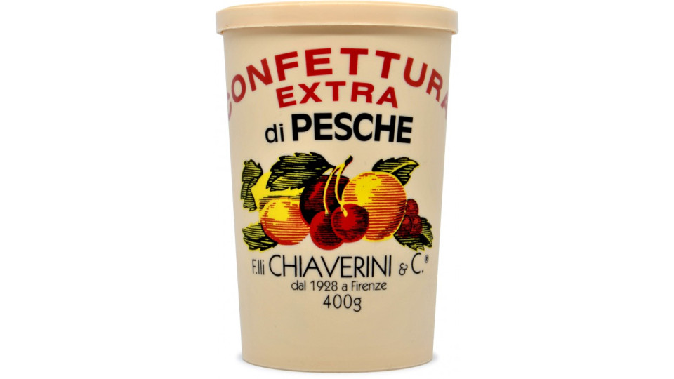 Chiaverini confettura extra alle pesche gr.400