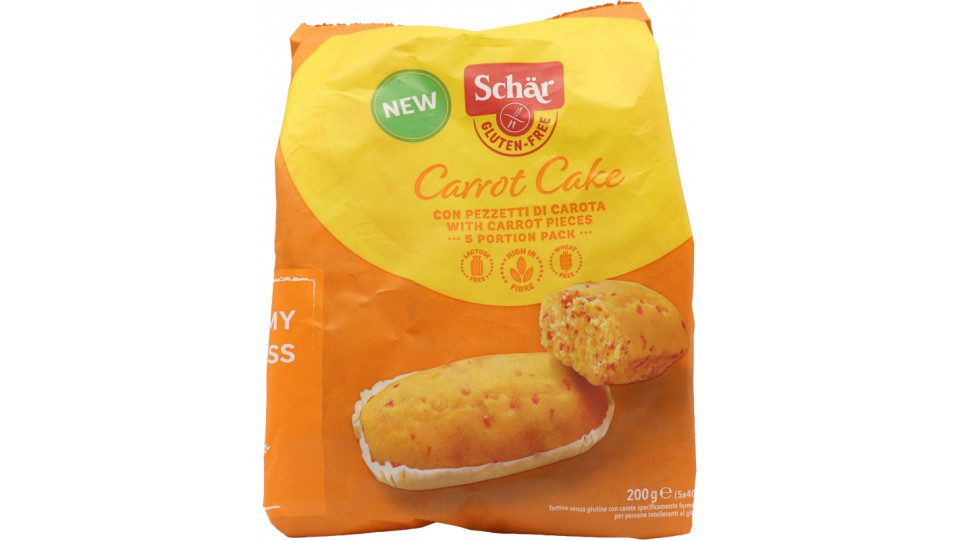 Schar carrot cake senza glutine e senza lattosio gr.200