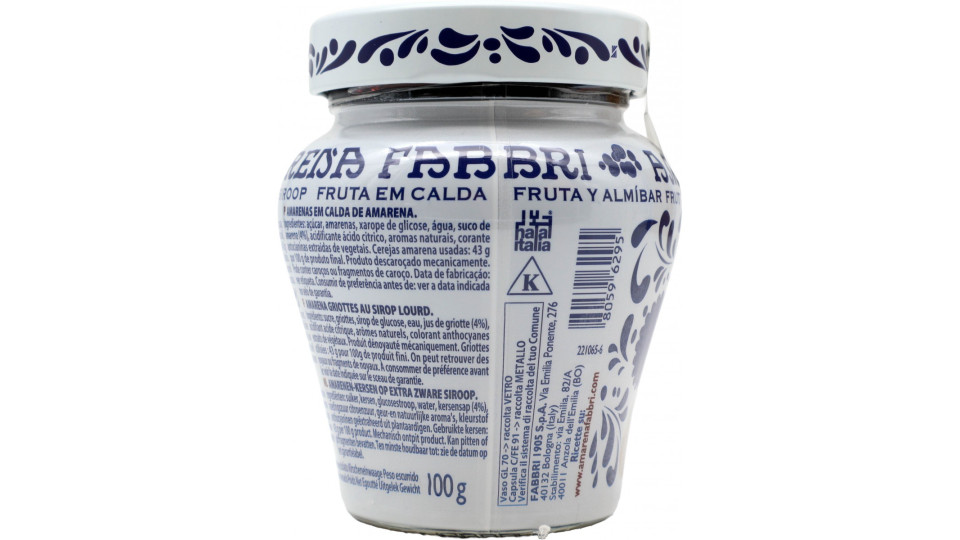 Amarena Fabbri Frutto e Sciroppo 230 gr.