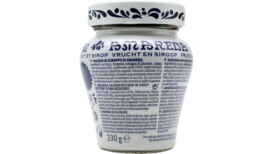 Amarena Fabbri Frutto e Sciroppo 230 gr.