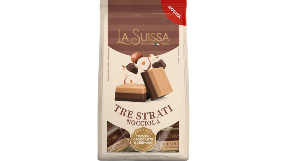 La suissa cremini 3 strati alla nocciola gr.150