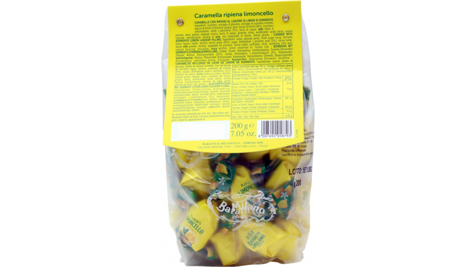 Baratti sacchetto caramella limoncello gr.200