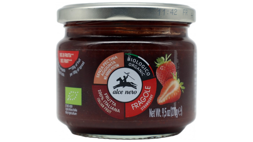 Alce nero bio composta fragole gr.270