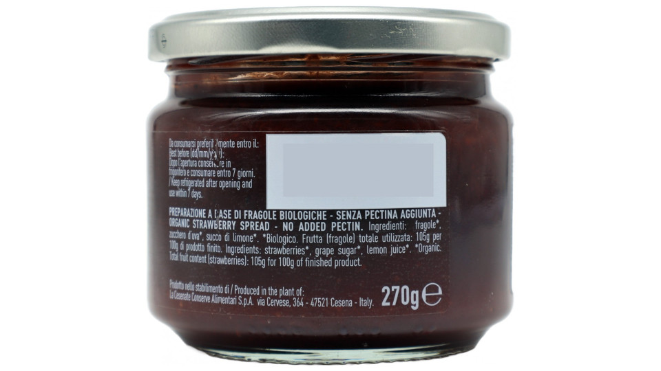 Alce nero bio composta fragole gr.270