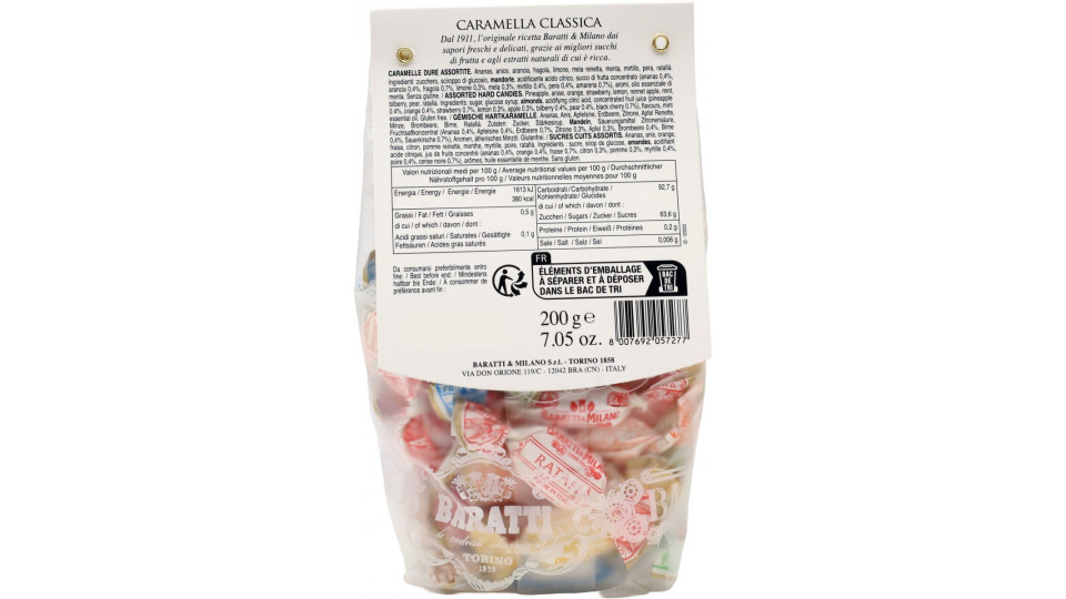 Baratti sacchetto caramella classica assortito gr.200