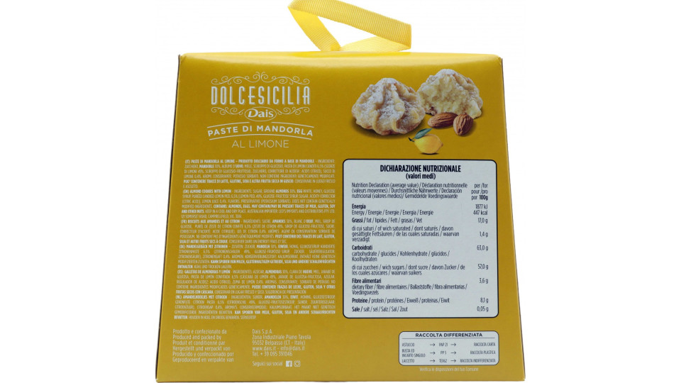 Dais paste di mandorla limone gr.220