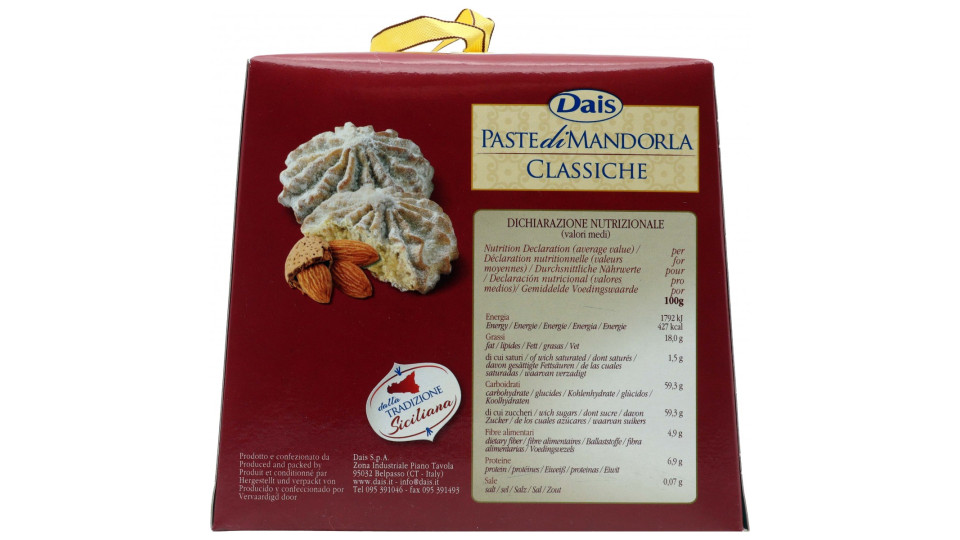 Dais paste di mandorla classiche gr.220