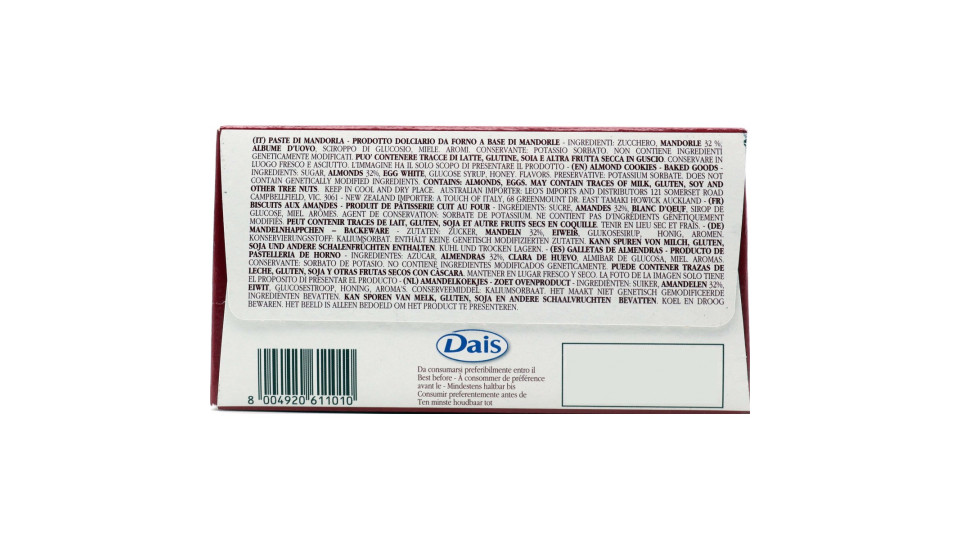 Dais paste di mandorla classiche gr.220