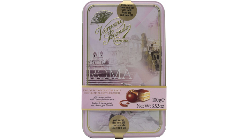 Vergani scat praline ripiene con crema tiramisu gr.100