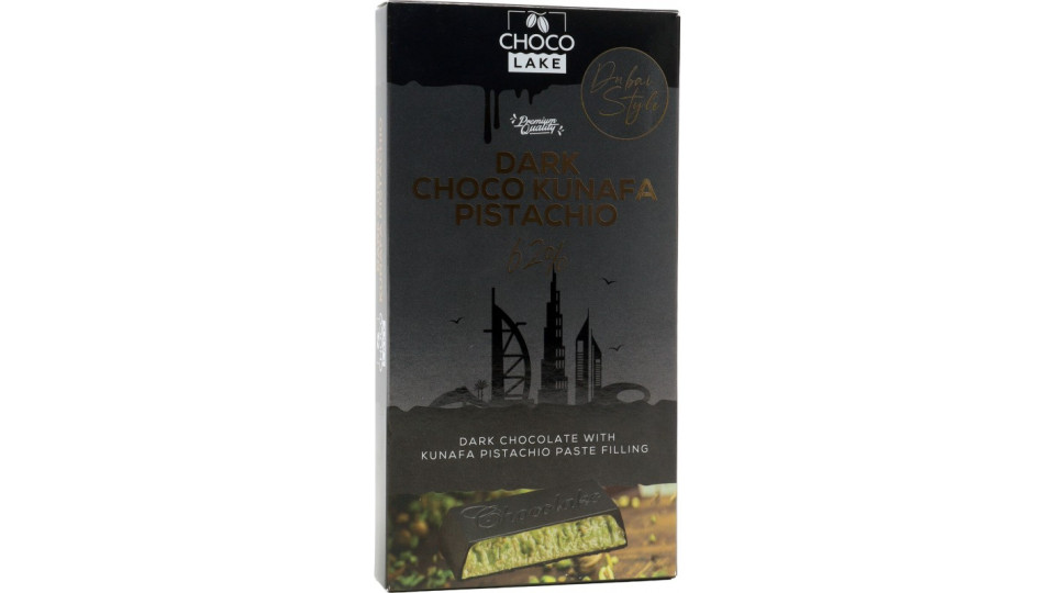 Chocolake dark bar kunafa pistacchio gr.190