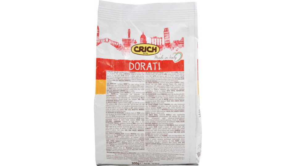 Crich biscotti dorati con zucchero di canna gr.300