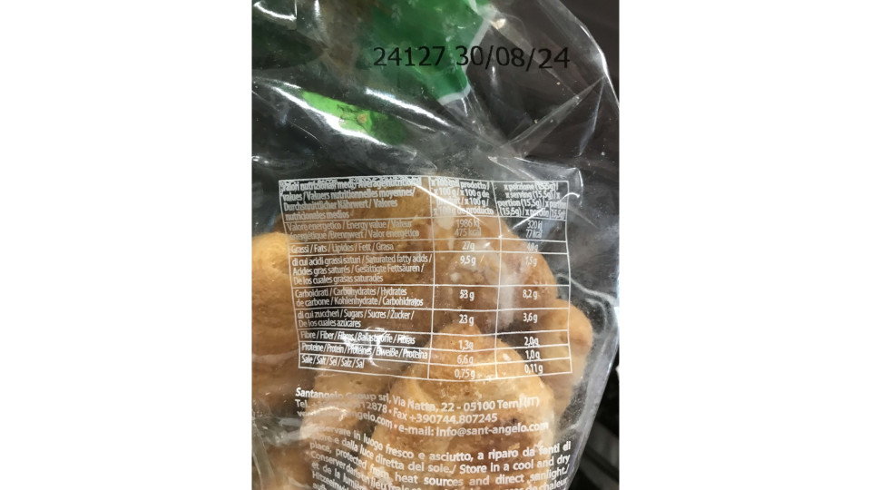 Frescofresco mini croissant senza uova e senza lattosio gr.250
