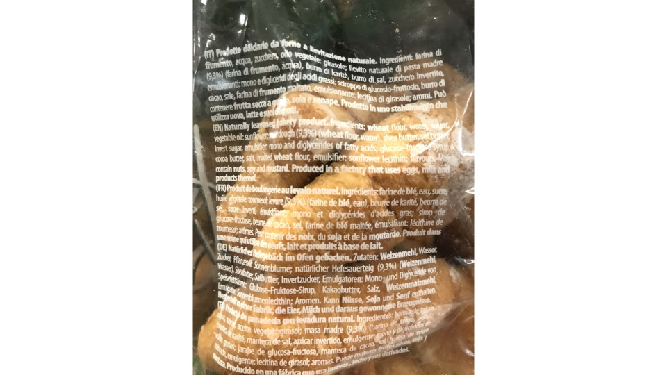 Frescofresco mini croissant senza uova e senza lattosio gr.250