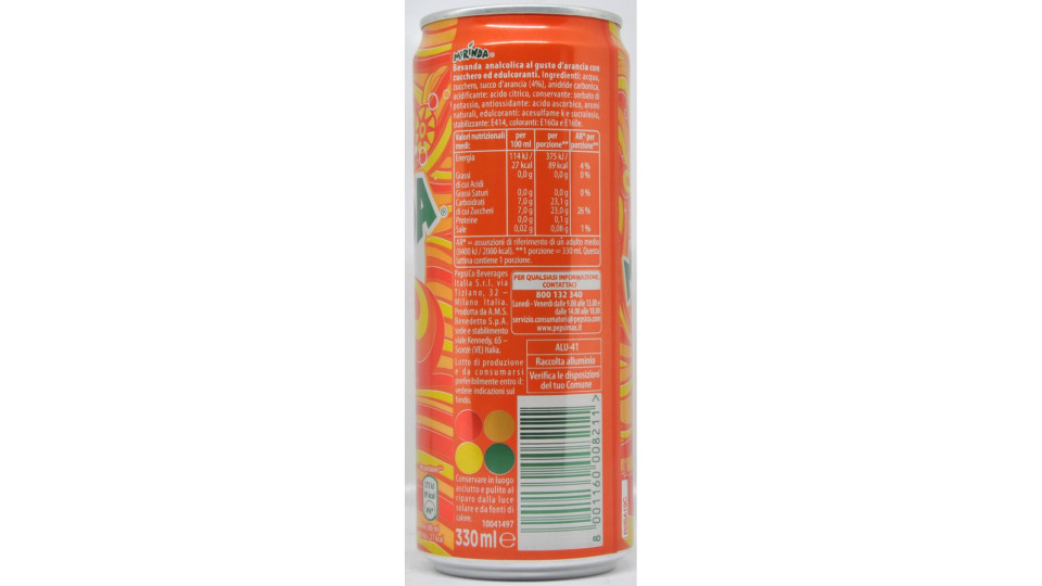 Mirinda lattina sleek cl.33