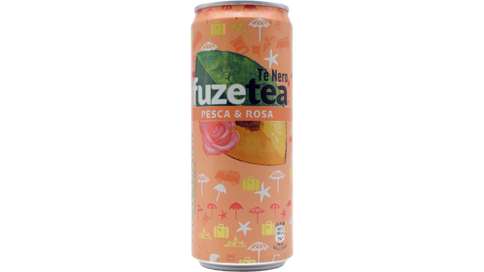 FUZE TEA, Tè Nero Pesca Sleek Can 330ml