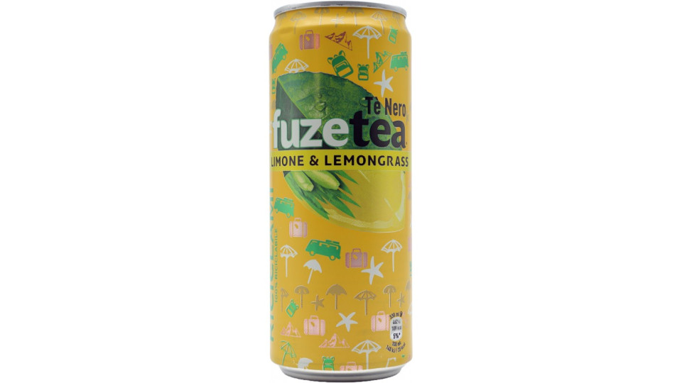 FUZE TEA, Tè Nero Limone Sleek Can 330ml